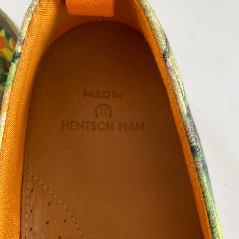 Mulo For Hentsch Man Tropical Printed Canvas Slip On Shoe Size‎ US 7